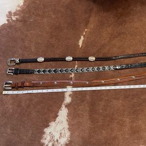 Brighton inspired Brown and Black Leather Belts